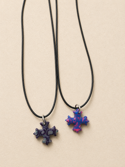 2 for $6 Handmade Polymer Clay Coptic Cross Necklaces ✨