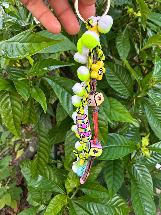 Colorful Handmade Fish Bag Charm & Keychain