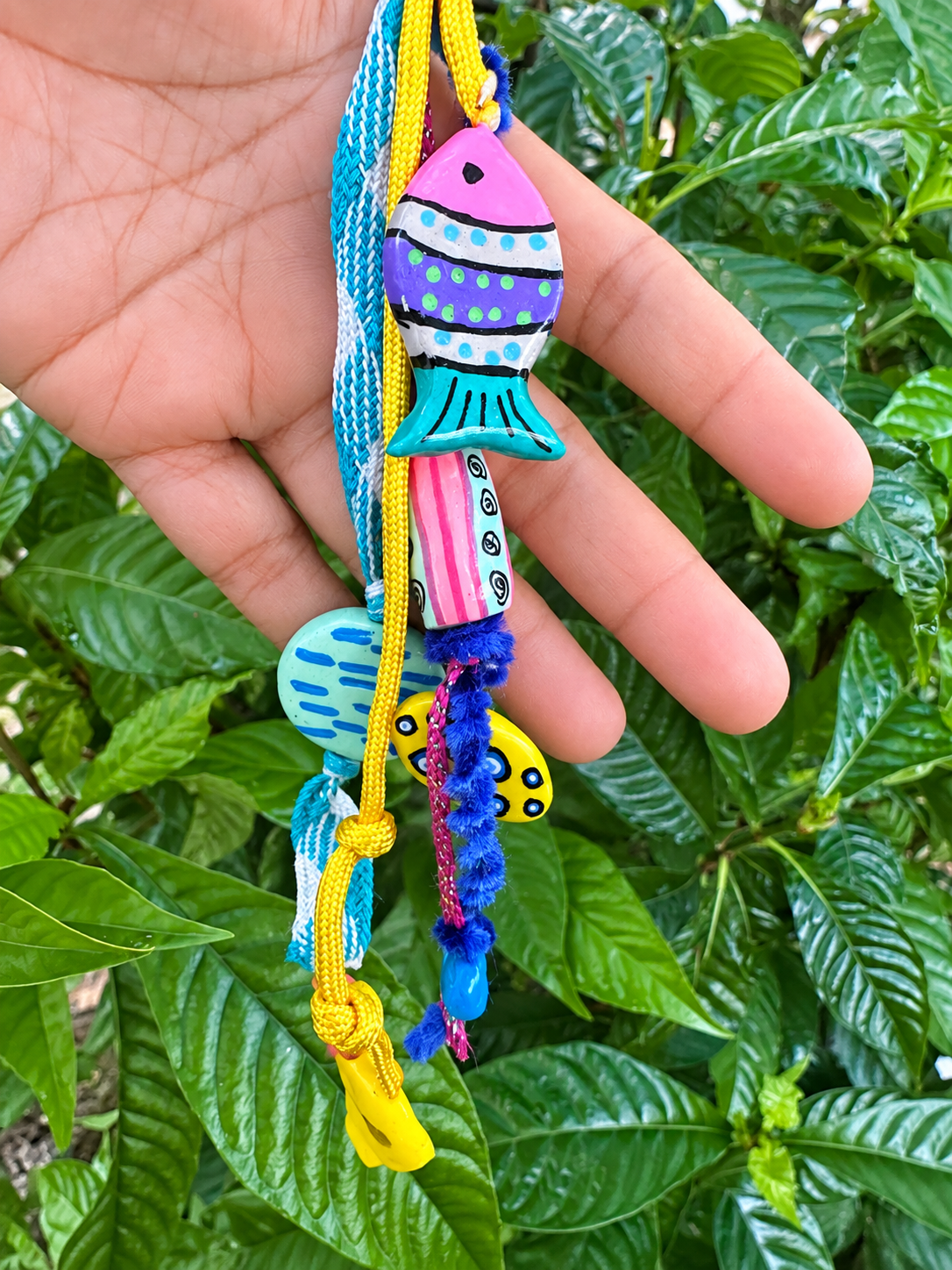 Colorful Boho Handmade Mixed Bag Charm