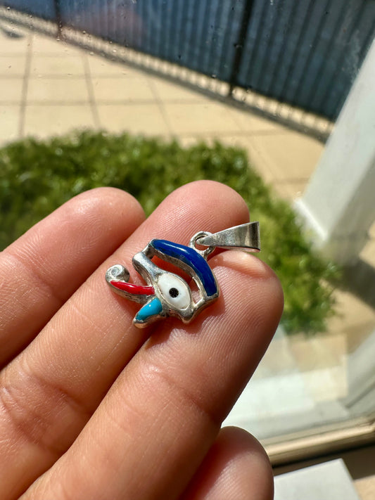 Eye of Horus mix colors pendant