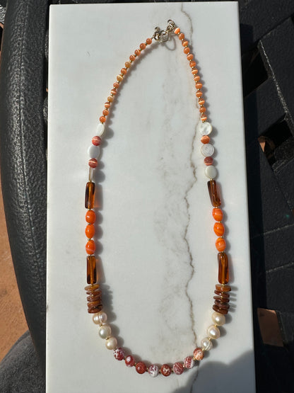 Amber&Coral Luxe Necklace