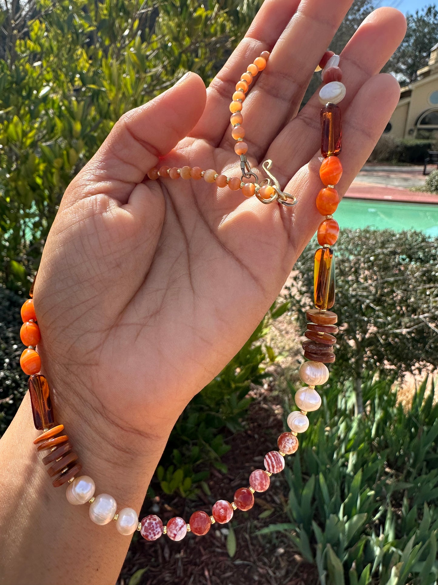 Amber&Coral Luxe Necklace