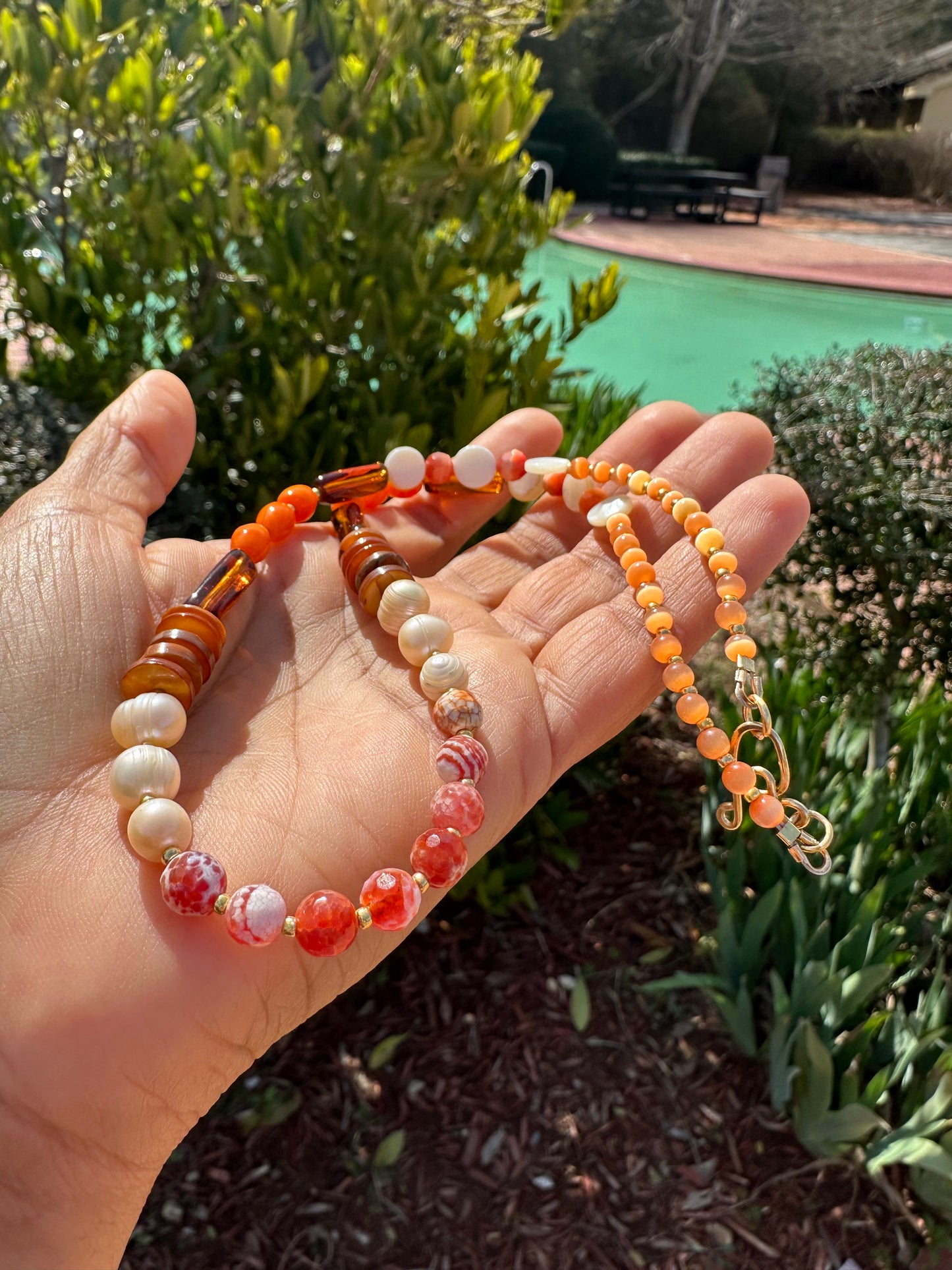 Amber&Coral Luxe Necklace