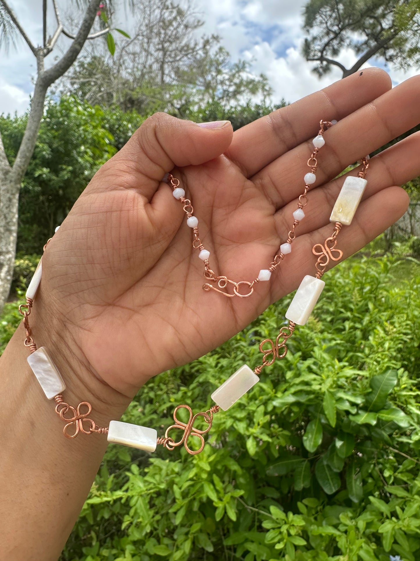 Mother of Pearl & Copper Clover