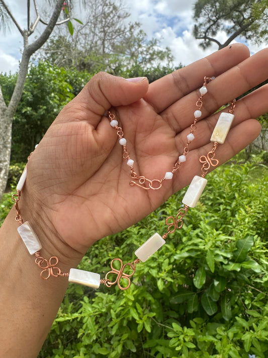Mother of Pearl & Copper Clover
