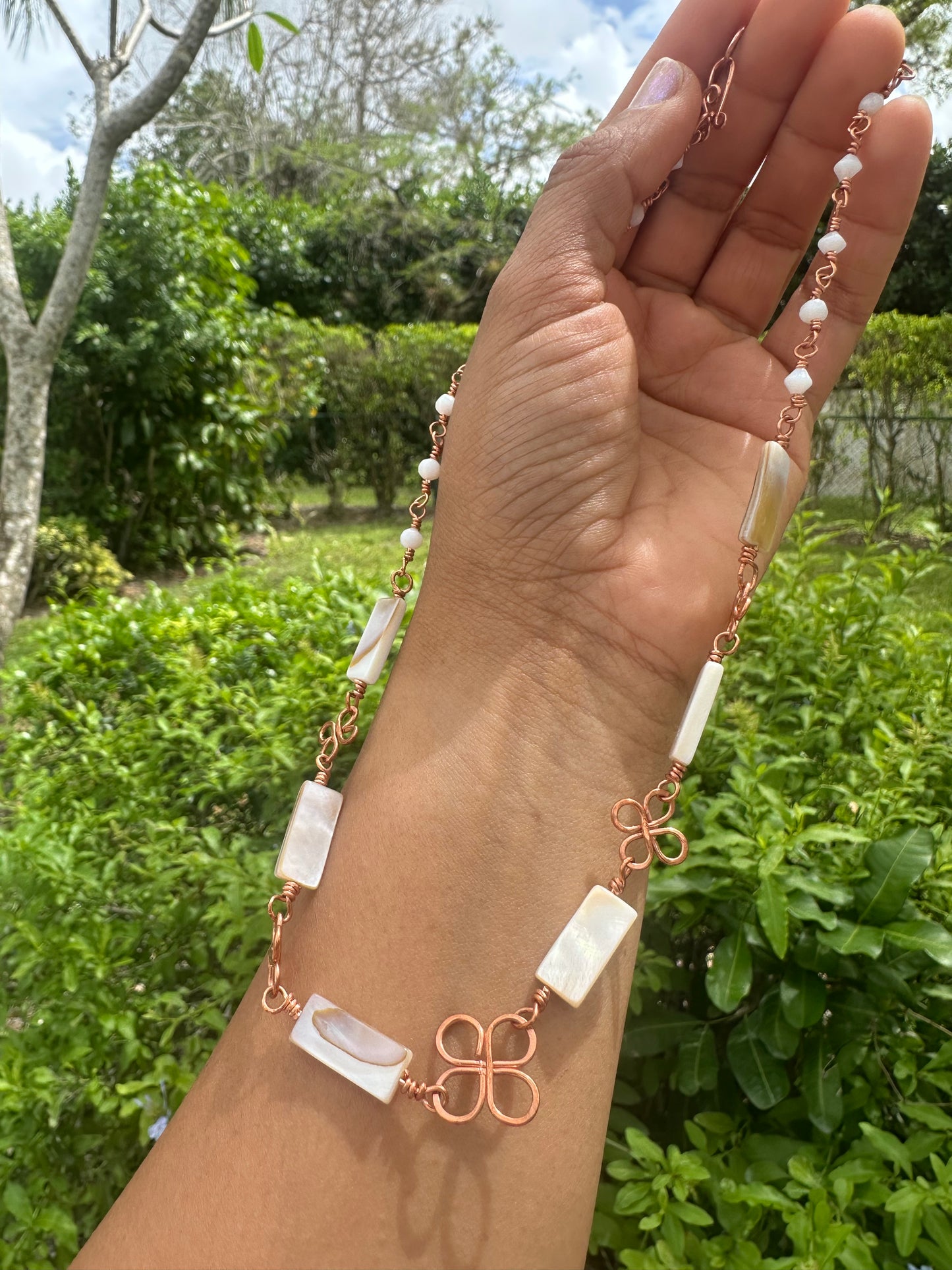 Mother of Pearl & Copper Clover
