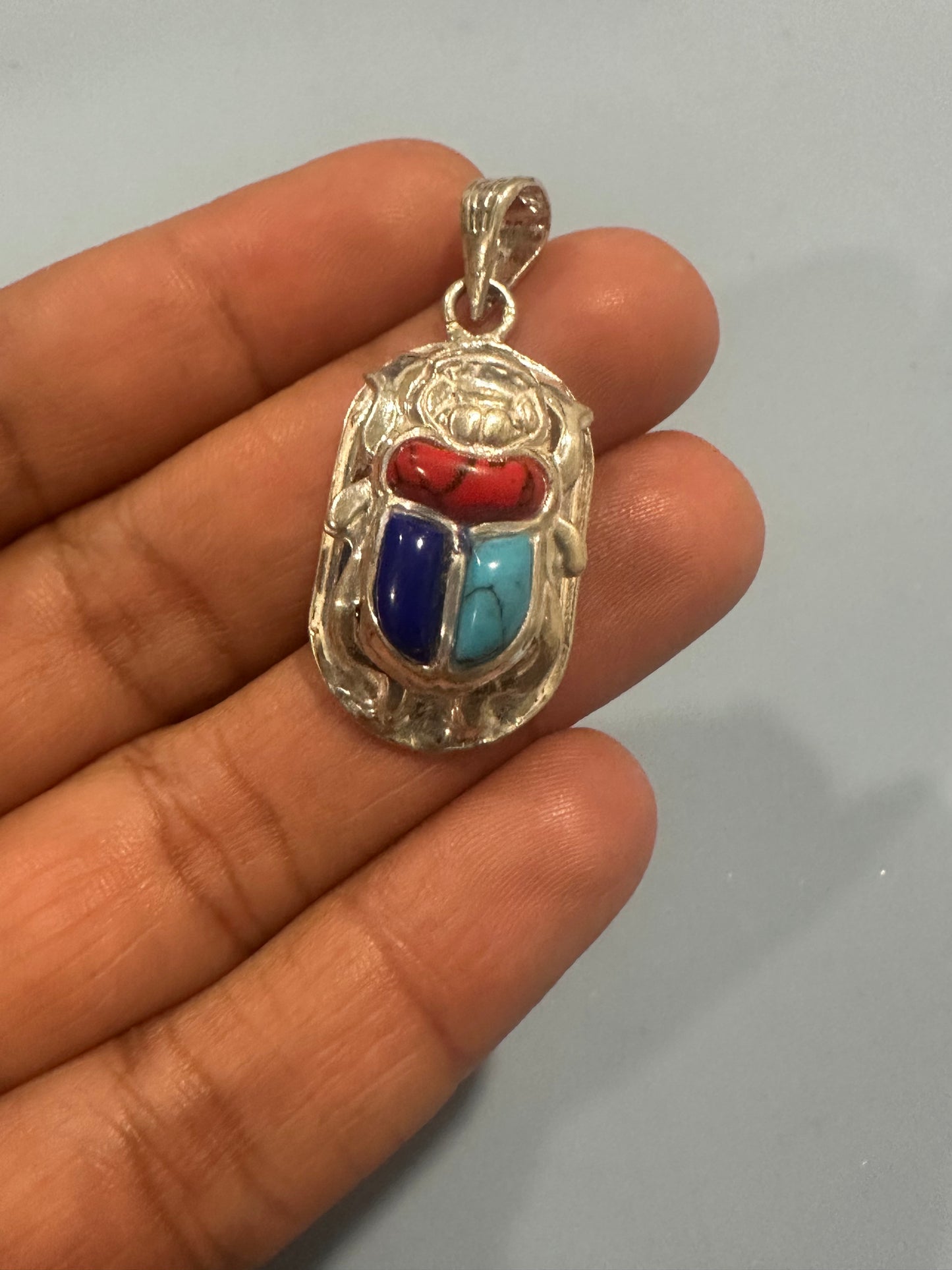 Scarab Beetle Mix Colors Pendant