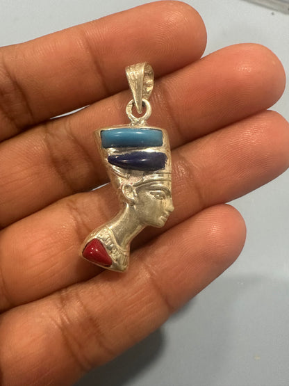 Queen Nefertiti Mix colors pendant