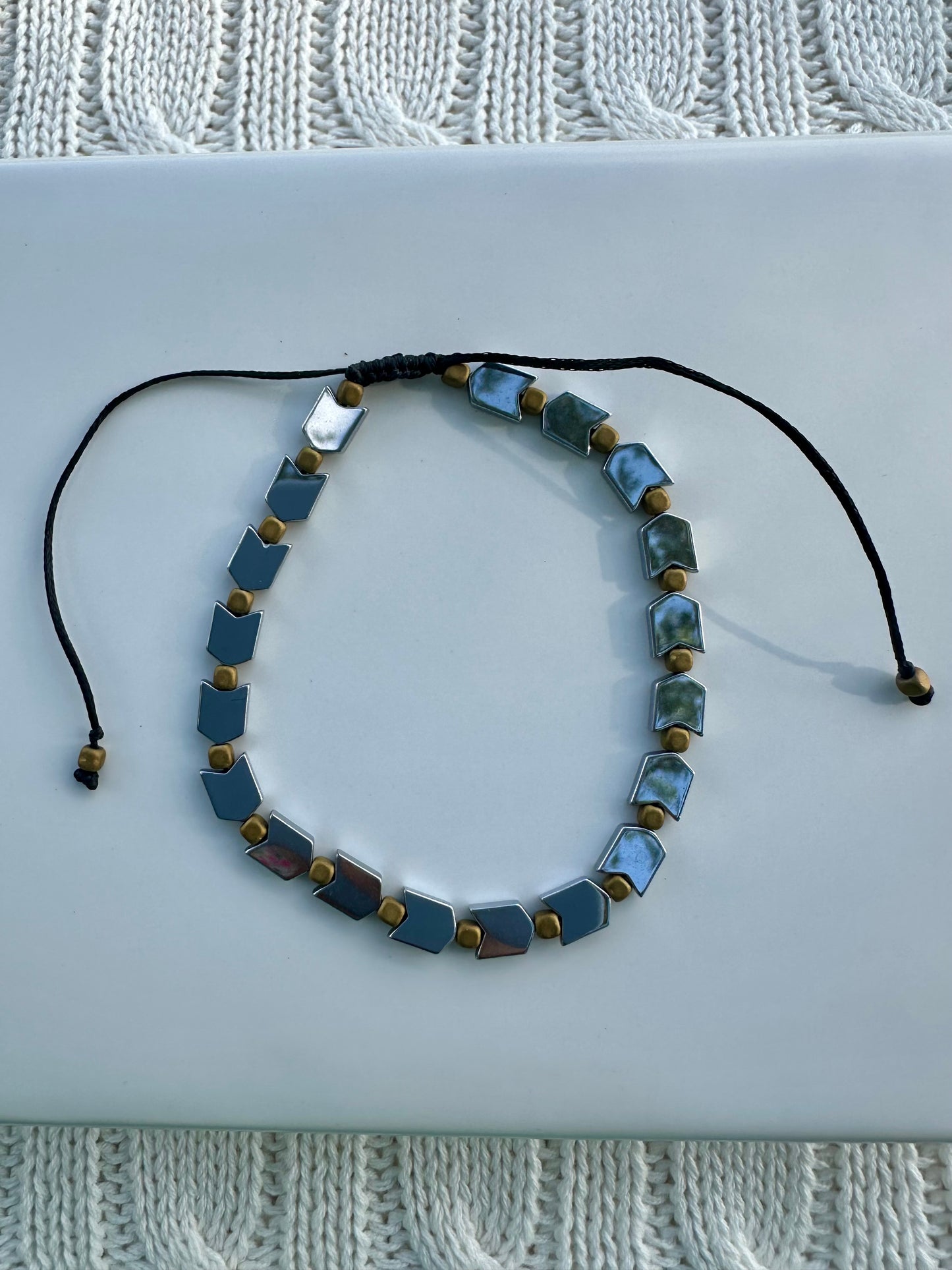 Arrow Rhythm hematite Bracelet