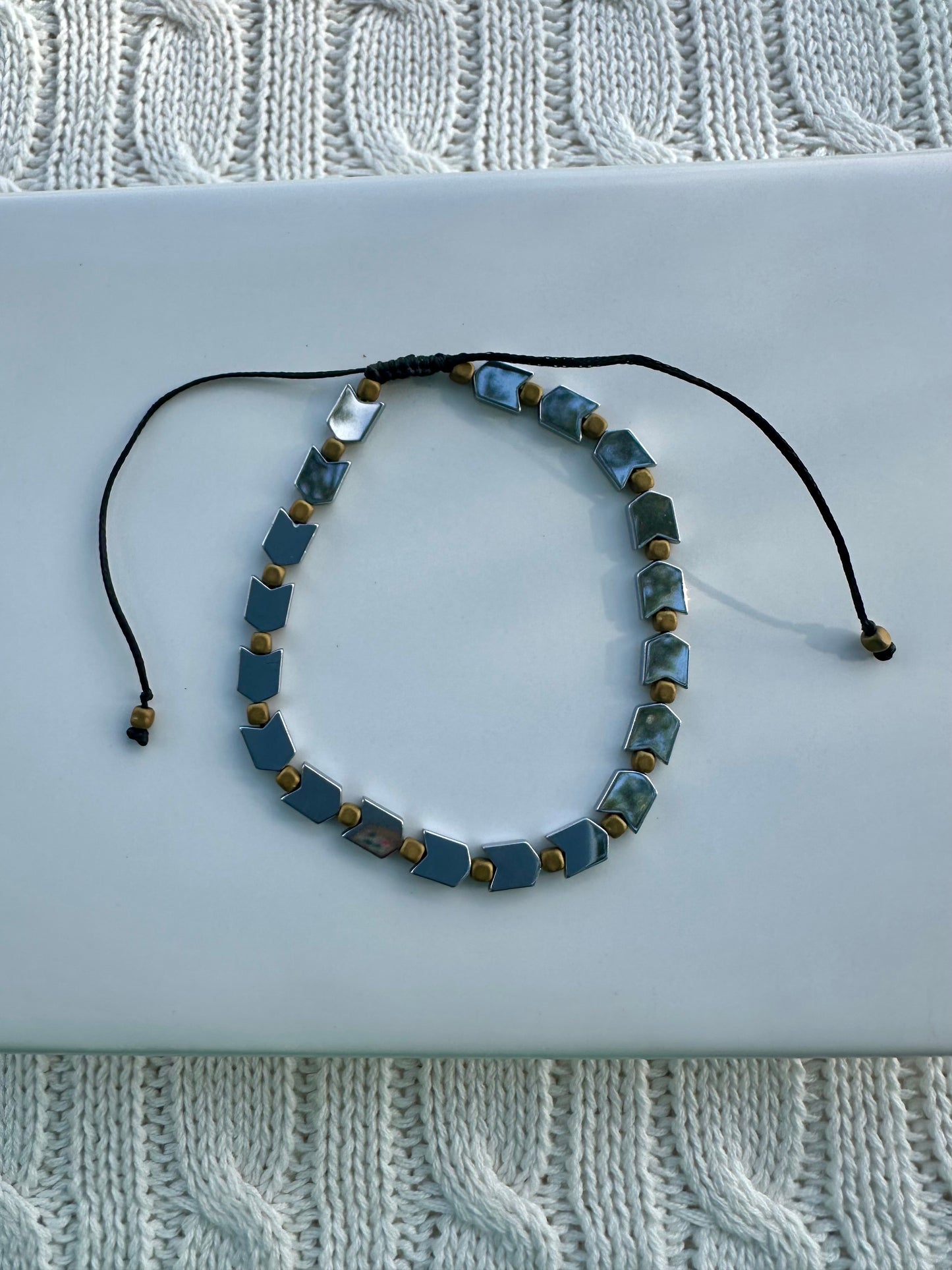 Arrow Rhythm hematite Bracelet