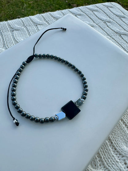 Hematite Geometry Bracelet