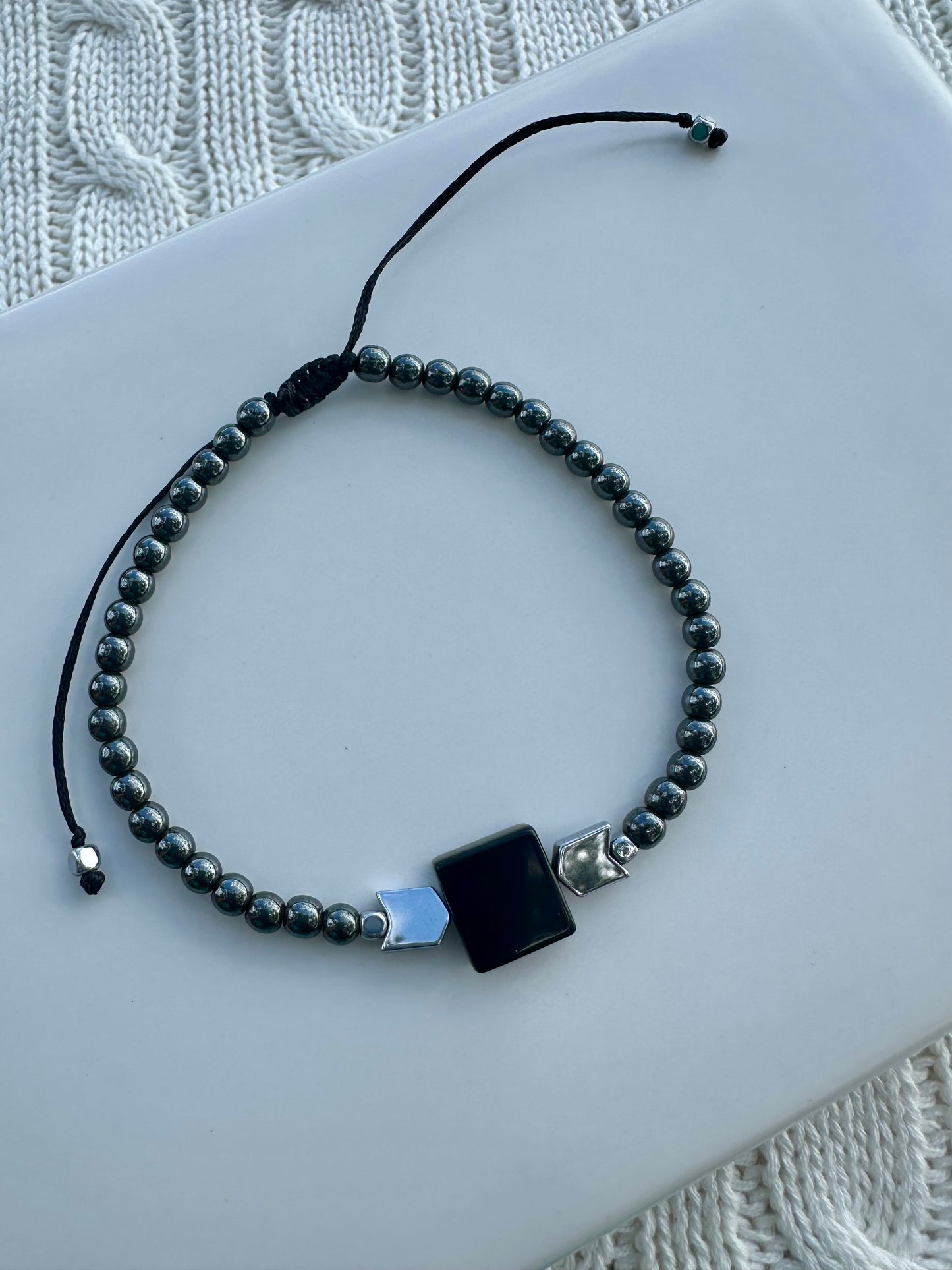 Hematite Geometry Bracelet