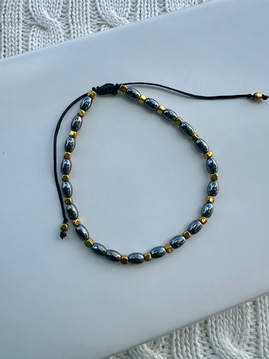 Hematite Glow Bracelet