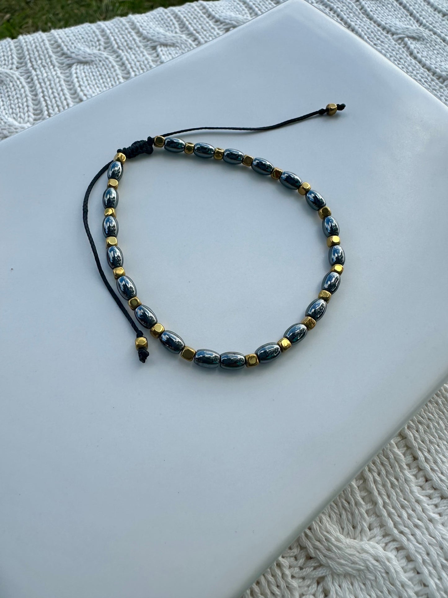Hematite Glow Bracelet