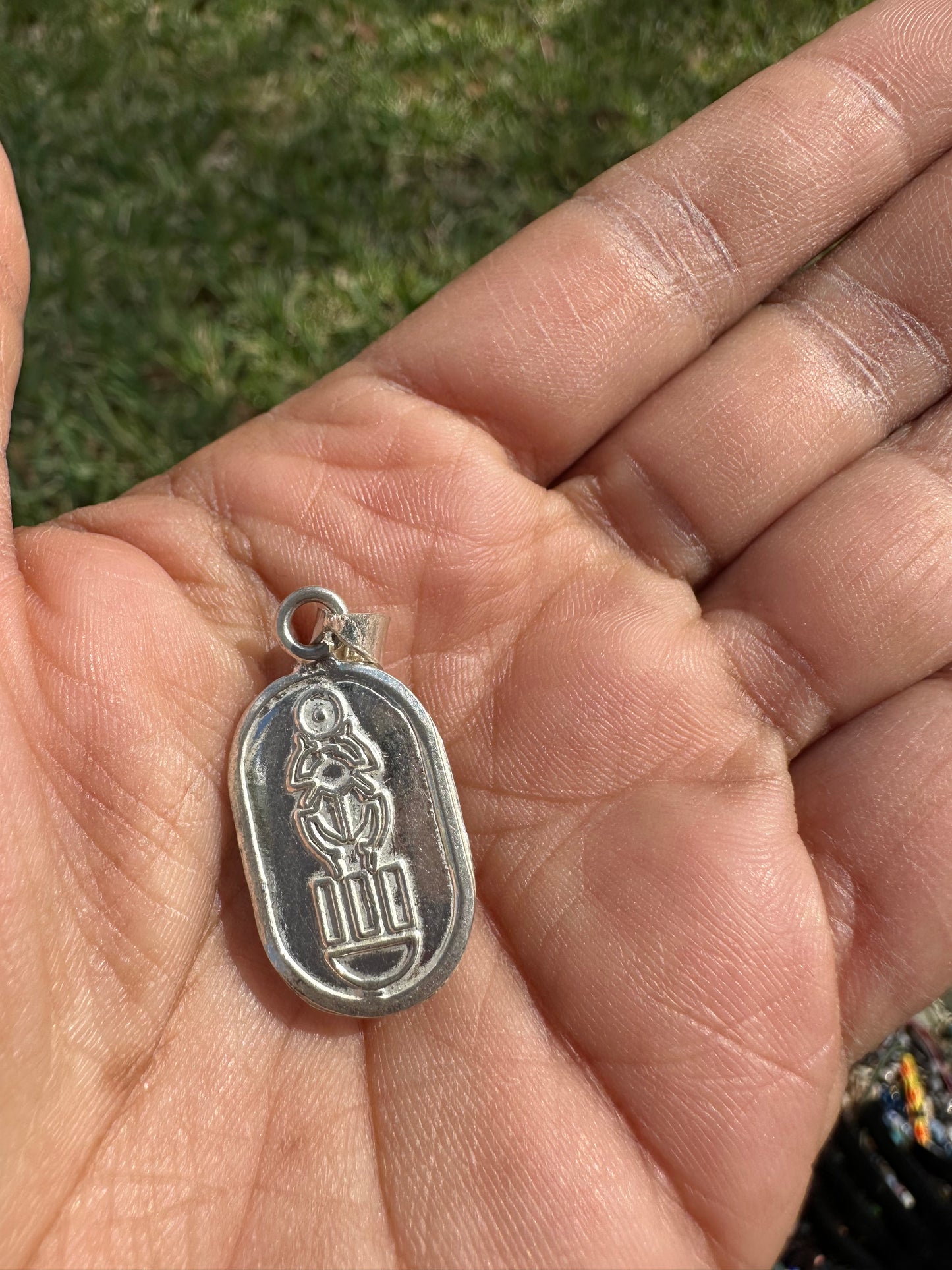 Scarab Beetle Turquoise Pendant