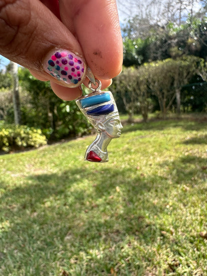 Queen Nefertiti Mix colors pendant