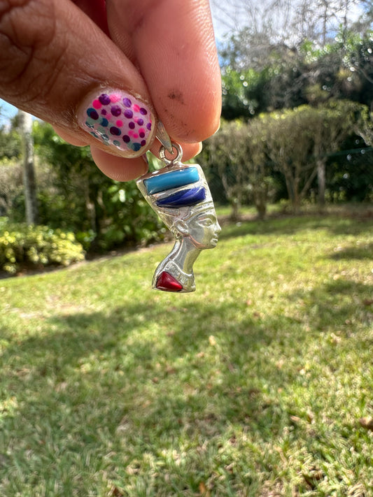 Queen Nefertiti Mix colors pendant