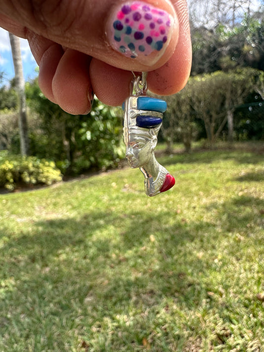 Queen Nefertiti Mix colors pendant