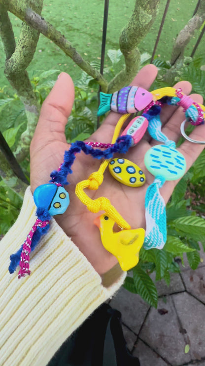 Colorful Boho Handmade Mixed Bag Charm