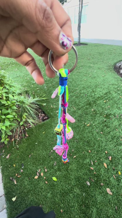 Colorful Handmade Bag Charm & Keychain