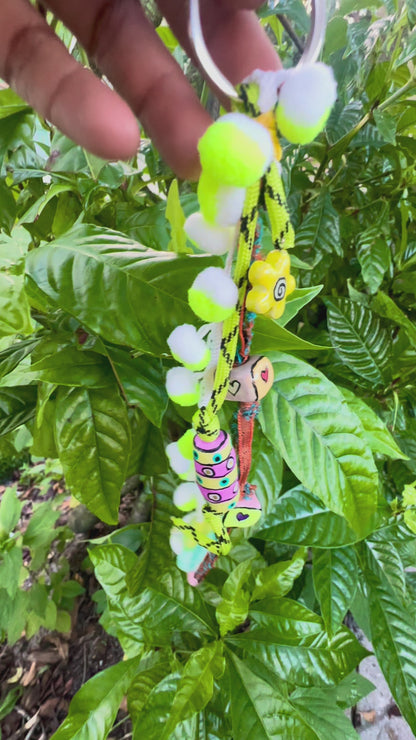 Colorful Handmade Fish Bag Charm & Keychain