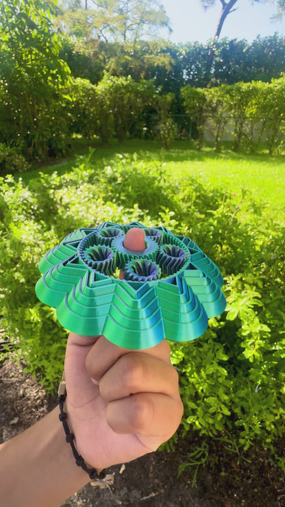 3D Printed Gear Spinner – Interactive Fidget