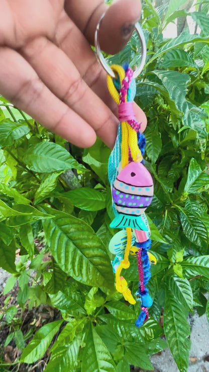 Colorful Boho Handmade Mixed Bag Charm