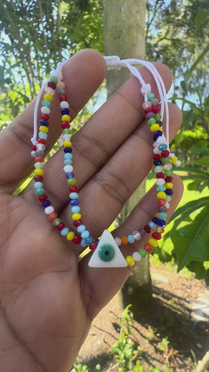 Color Pop Evil Eye Double-Strand Bracelet